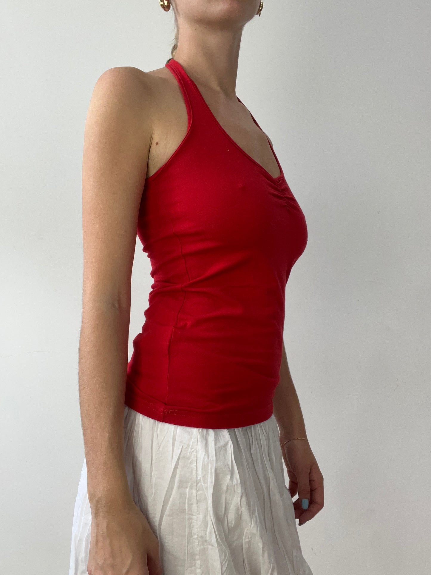 vintage edit thirty | small red halterneck top