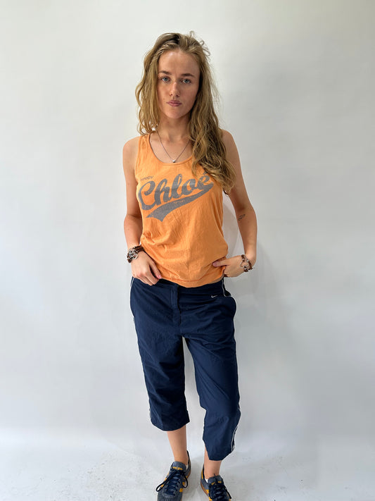 athleisure edit | medium navy blue nike cropped trousers