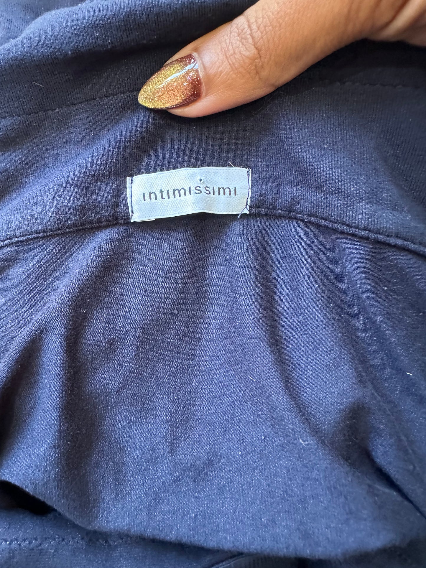 BEST PICKS | extra small navy blue intimissimi short sleeve top