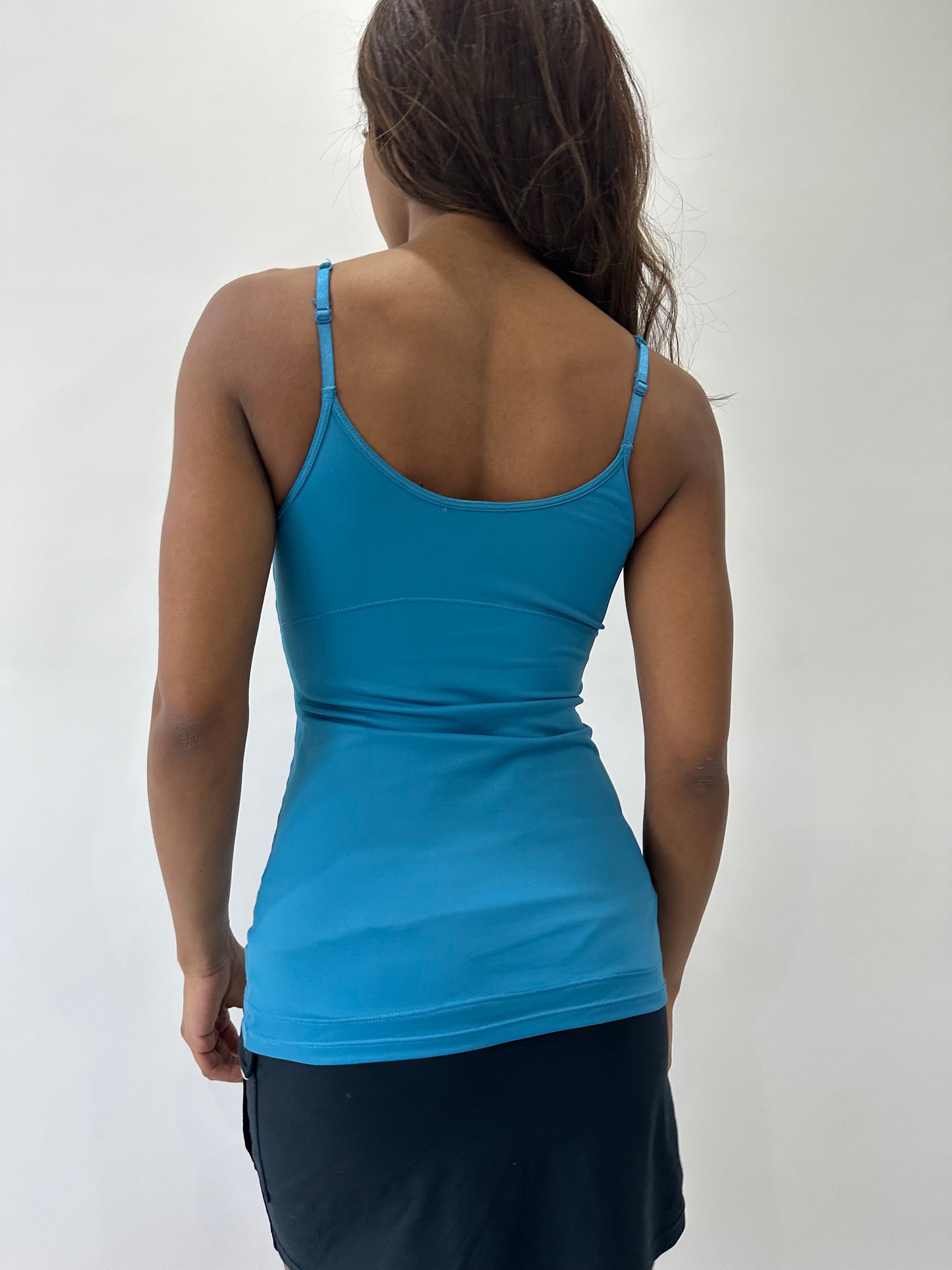 athleisure edit | small blue fitted tank top