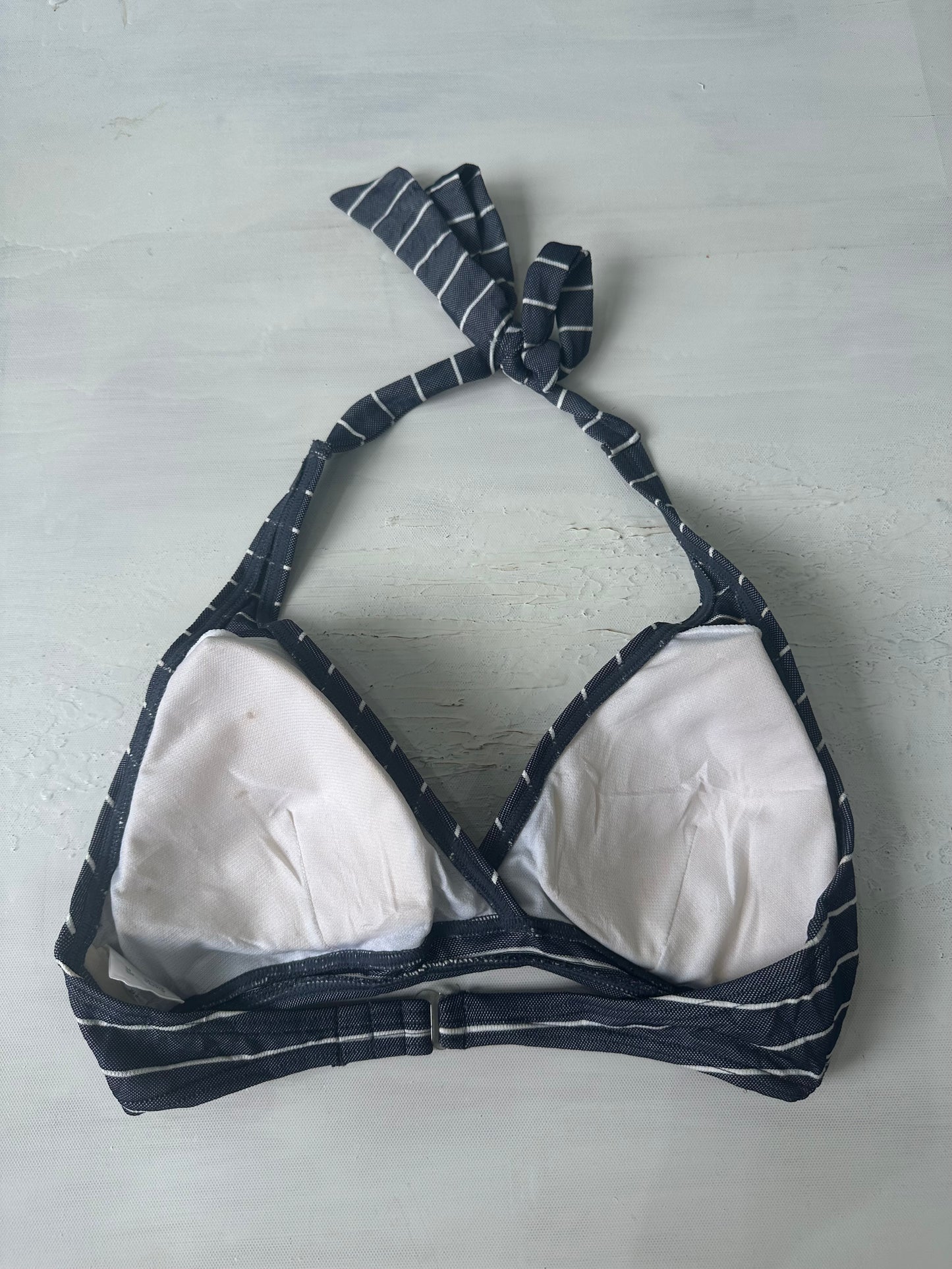 sailor drop | small blue and white striped bikini top