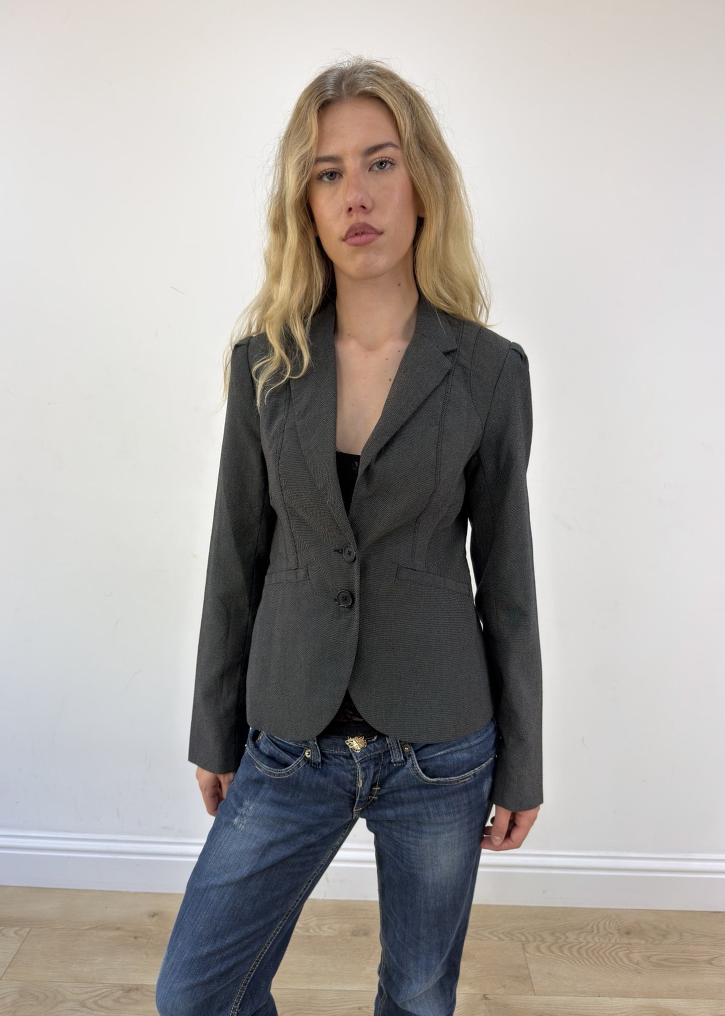 small dark grey blazer
