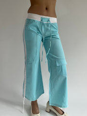 ‼️ | extra small blue fitted sporty trousers