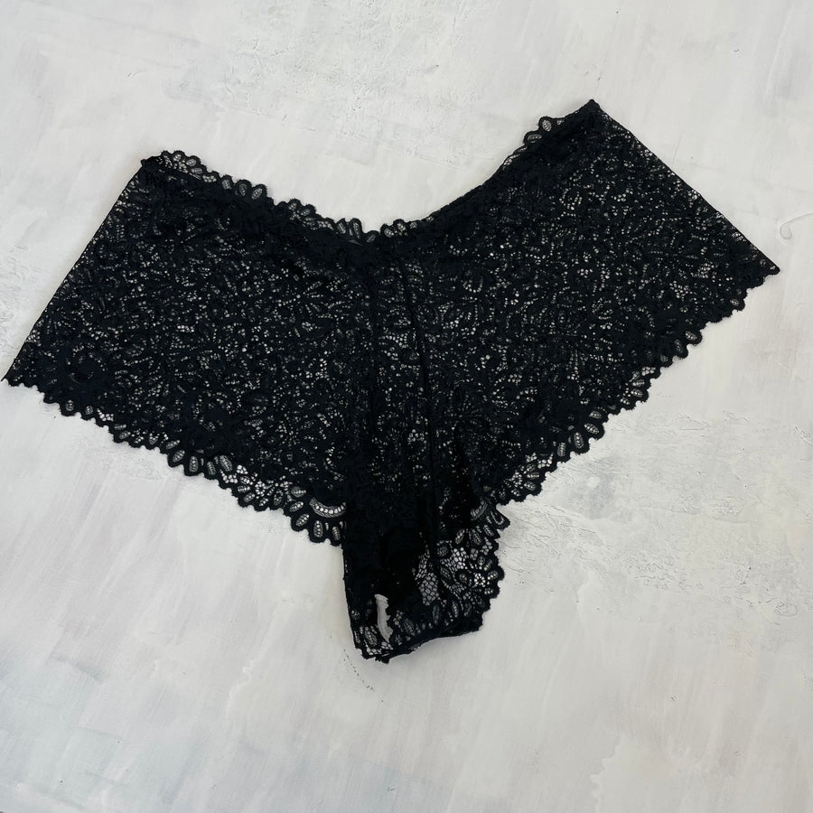 💻 GRUNGE COQUETTE DROP | Unterwäsche aus schwarzer Spitze