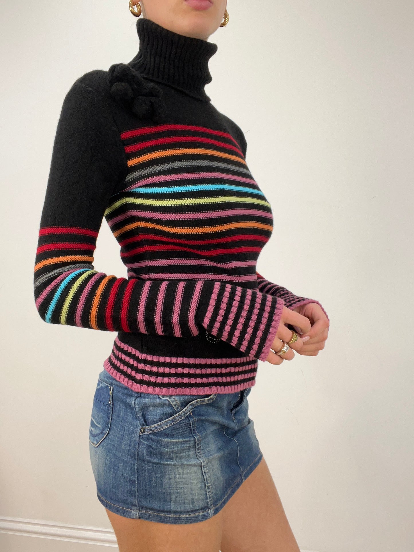 💻 vintage edit four | small multicoloured striped morgan de toi jumper