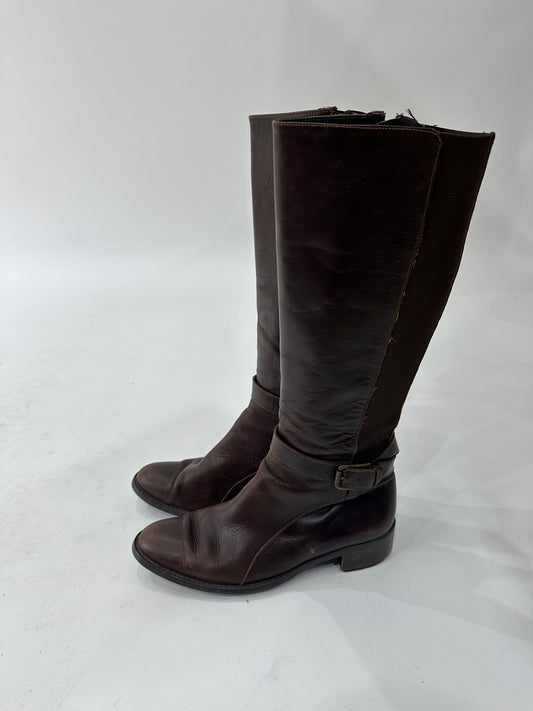2016 edit | ⭐️UK5 brown buckle knee boots