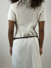 vintage edit thirty-four | brown rope beaded shell belt