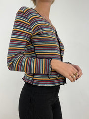 WINTER ESSENTIALS | Cárdigan de rayas kookai multicolor medio