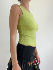 BEST PICKS | small green ribbed tank top