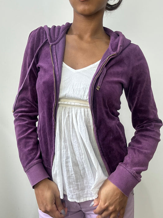 spring edit | small purple juicy couture velour hoodie