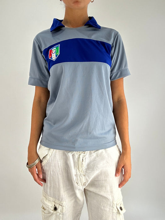 💻BEST PICKS | Pequeno azul 'italia' jersey desportivo de mulheres vestido superior