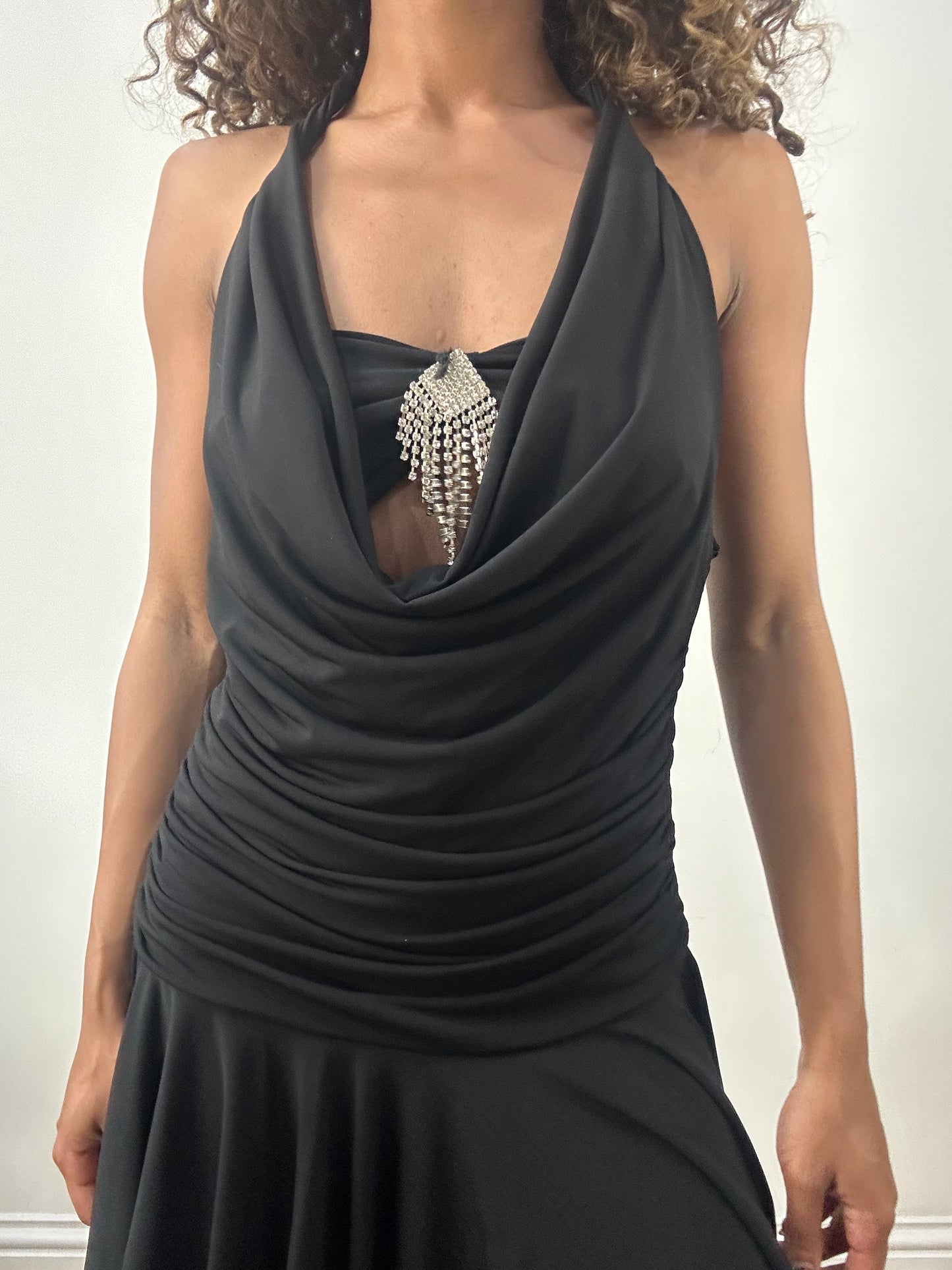 vintage edit: valentine’s day | small black halterneck mini dress