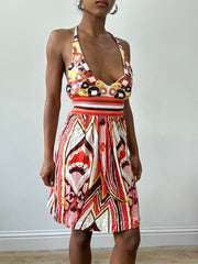 BEST PICKS | small pink and white pinko halterneck dress