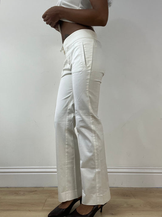 BEST PICKS | small white old mango straight leg trousers