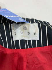 autumn picks |small navy suit style jacket with pinstripe print