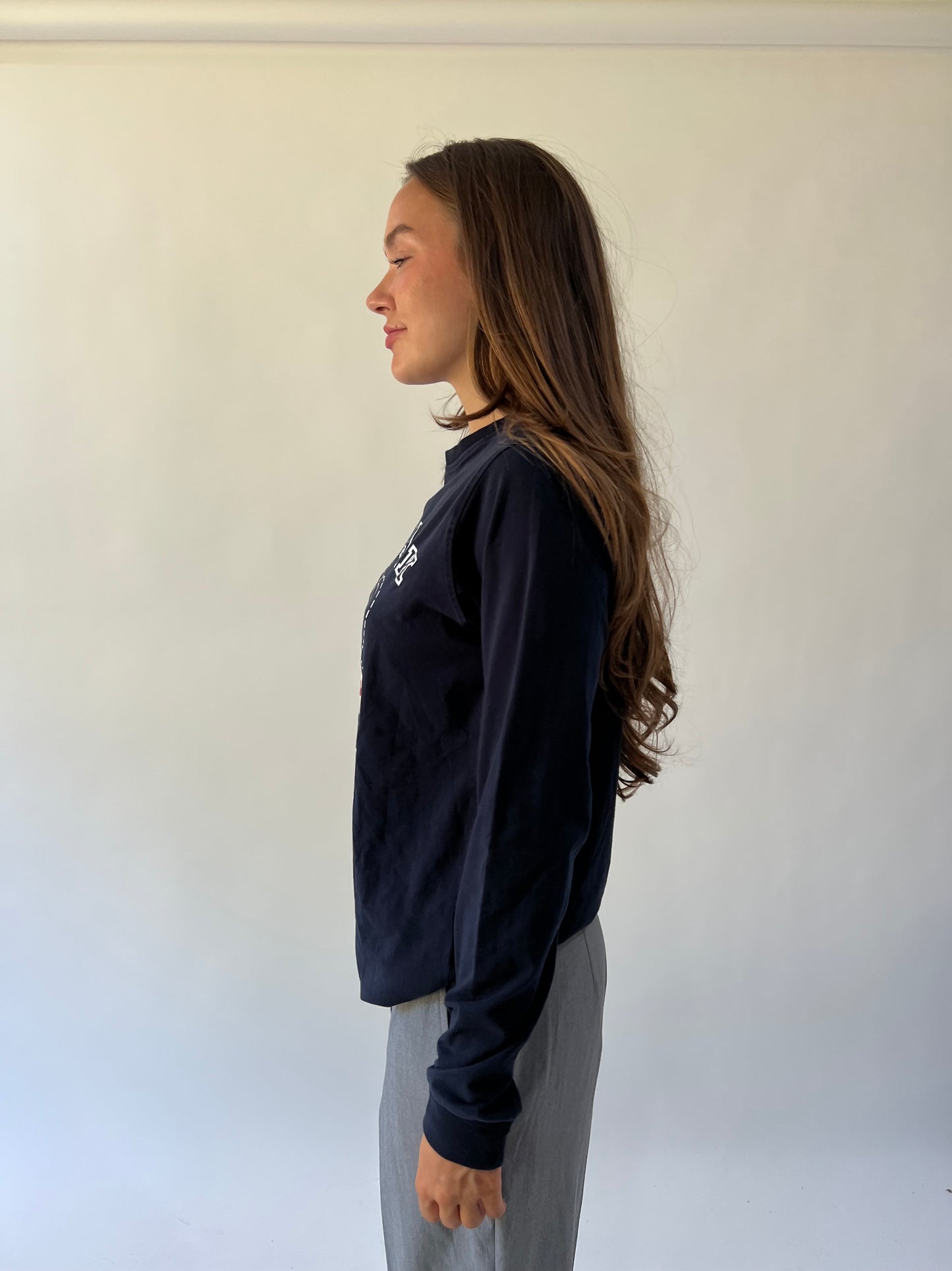 back to school drop | small navy paul frank long sleeve top