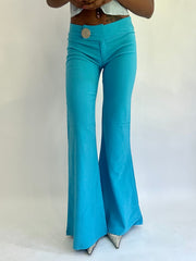 💚Colormaxxing drop | pantalones acampanados azules extra pequeños