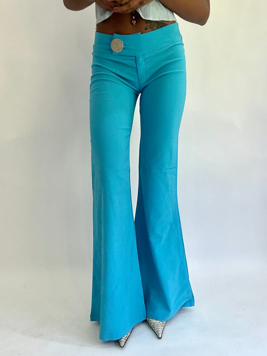 💚colourmaxxing drop | extra small blue flared trousers