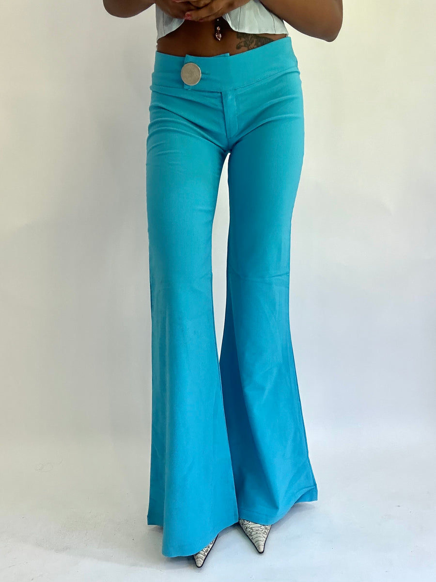 💚Colormaxxing drop | pantalones acampanados azules extra pequeños