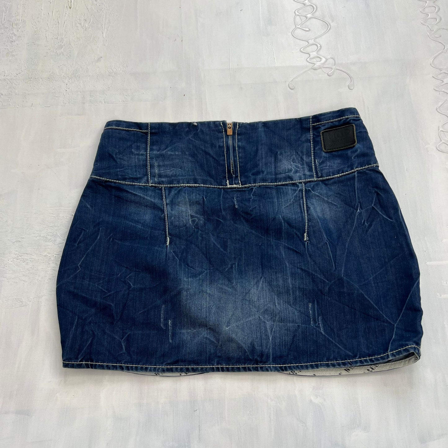 FUTURECORE DROP | xs dark denim mini skirt