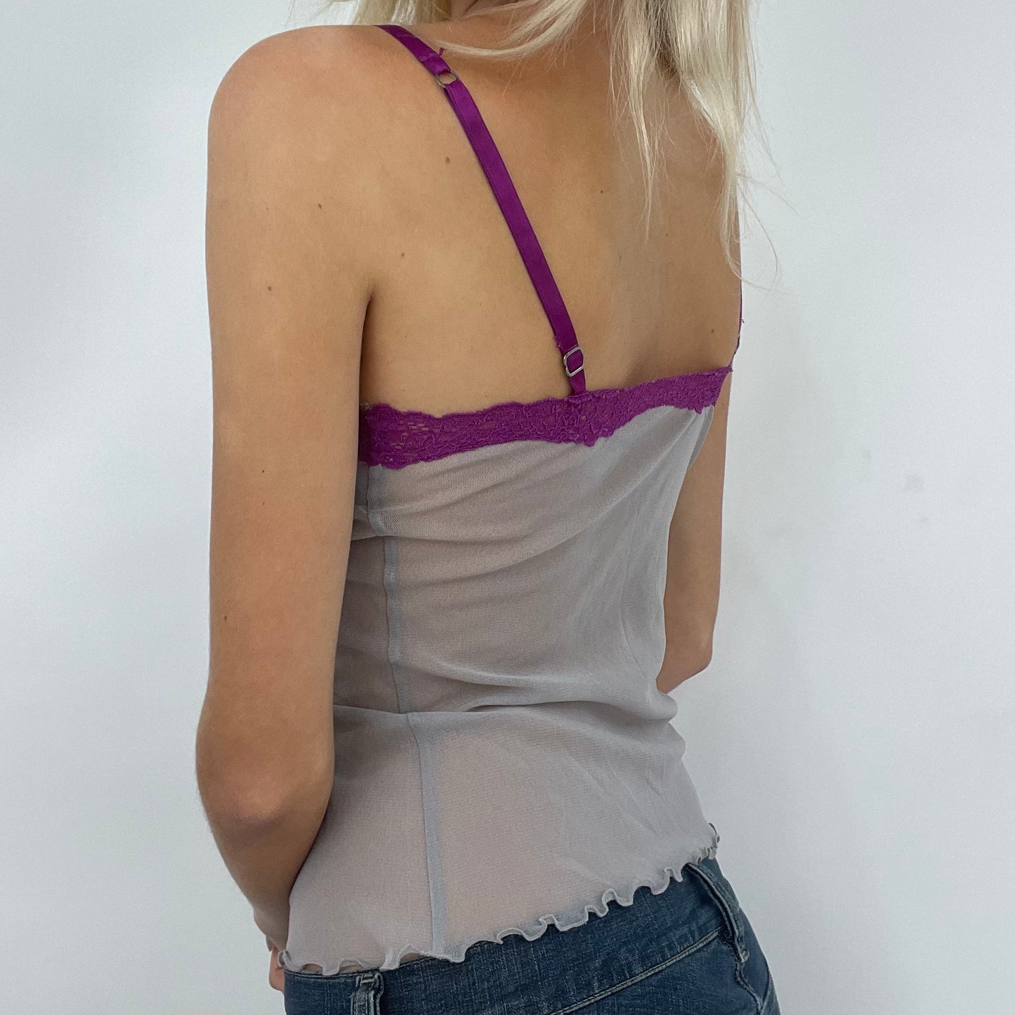GRUNGE COQUETTE DROP | small mesh cami