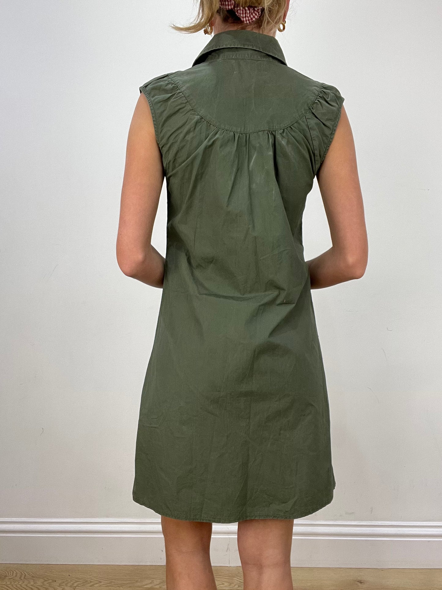 vintage edit eight | medium khaki cargo style dress