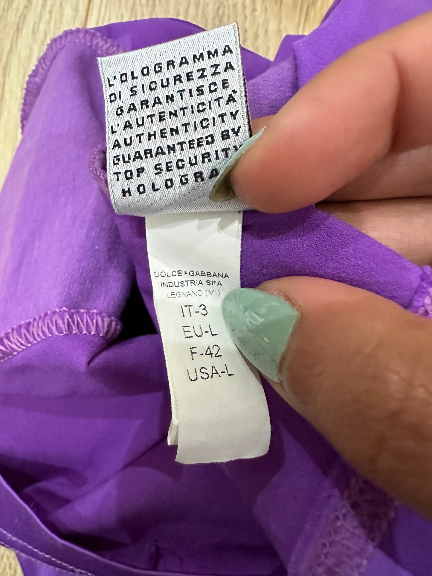 vintage edit fifteen | medium purple d&g logo tank top