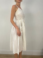 countryside | medium white flowy maxi dress