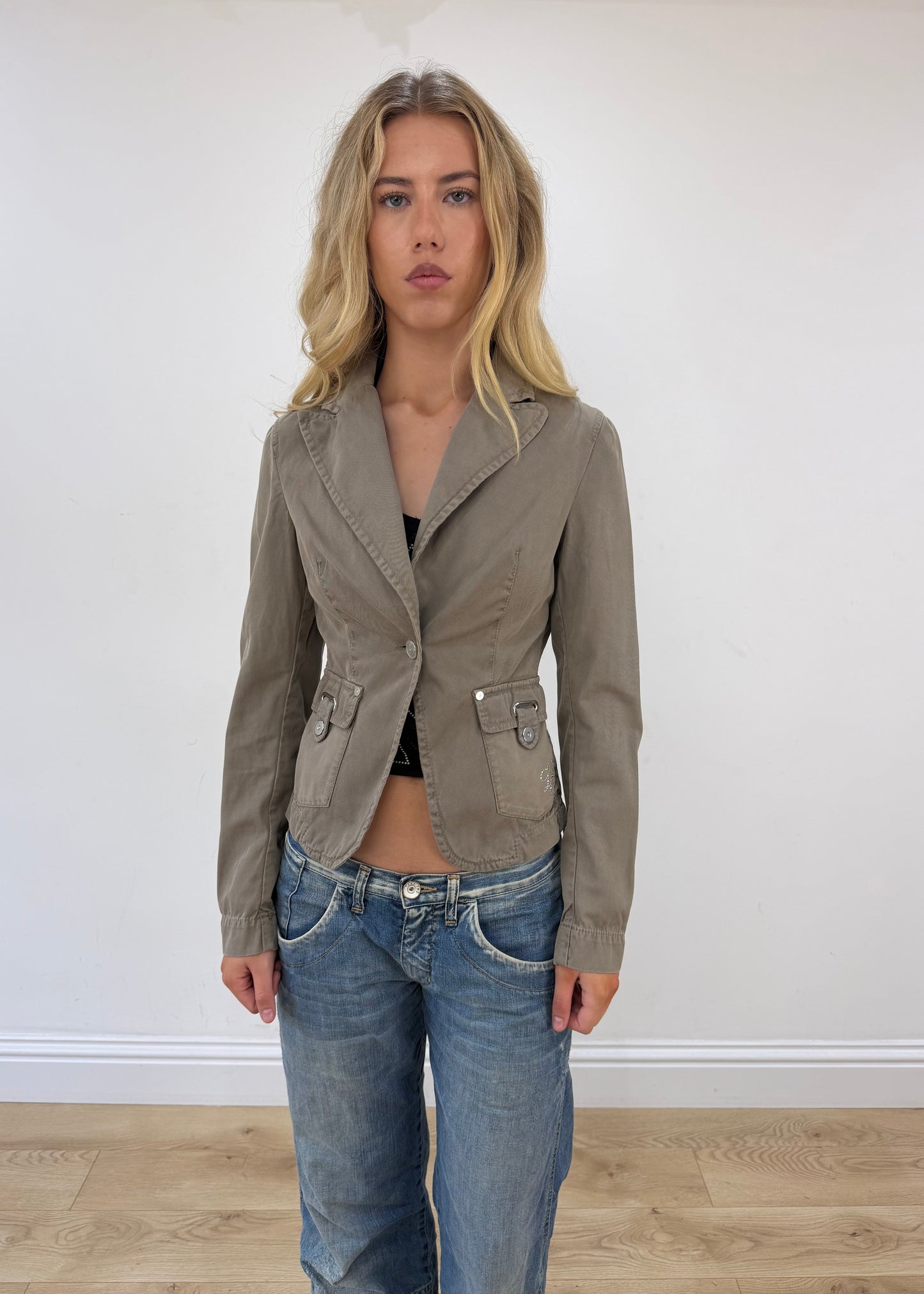 small grey liu jo blazer jacket