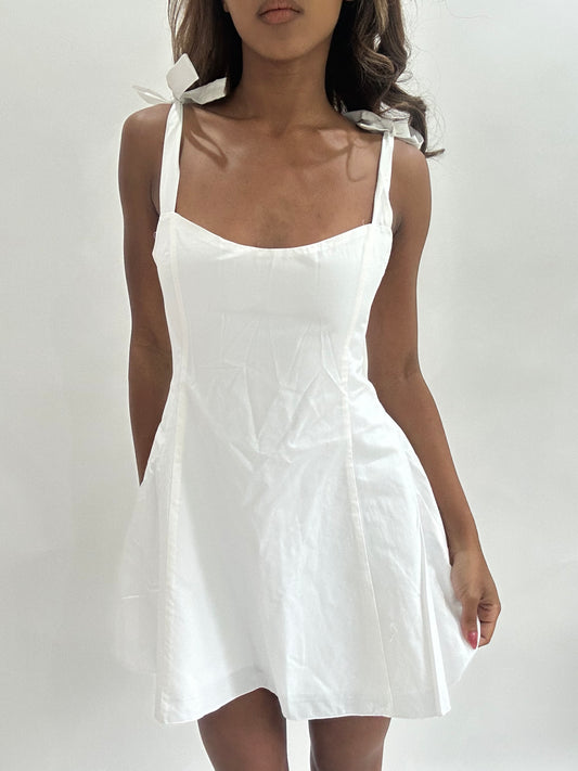 #438 SAMPLE SALE | extra small white unreleased flossie فستان