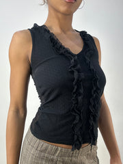 vintage edit thirty-six | small black morgan de toi short sleeve top