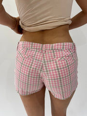 french summer drop | Criança rosa anjo fiorucci plaid mini cortinas