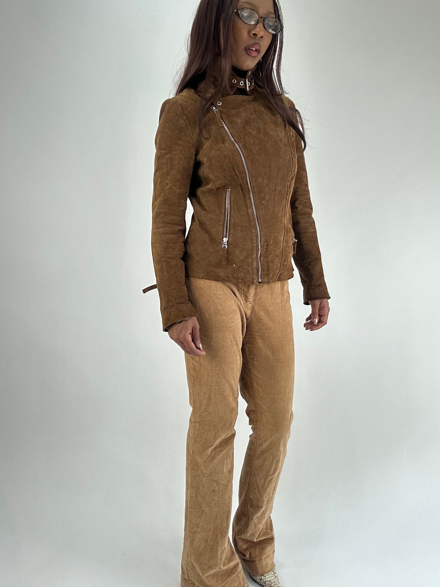 WINTER FAVOURITES | small brown faux suede jacket