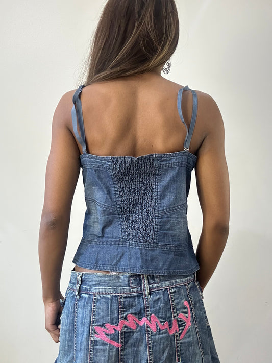 2016 edit | small/medium tom tailor denim button up top