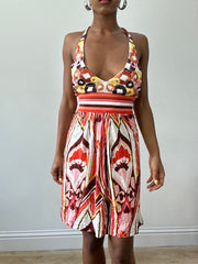 BEST PICKS | small pink and white pinko halterneck dress