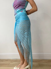 vintage edit thirty | Farbe: Babyblau · Artikel: Rock · Details: Strand + Wickelstil