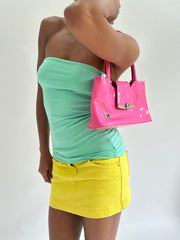 zara larsson drop | bolso de hombro de mini hebilla rosa
