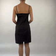 💻PROM SEASON DROP | small / medium dark brown satiny dress