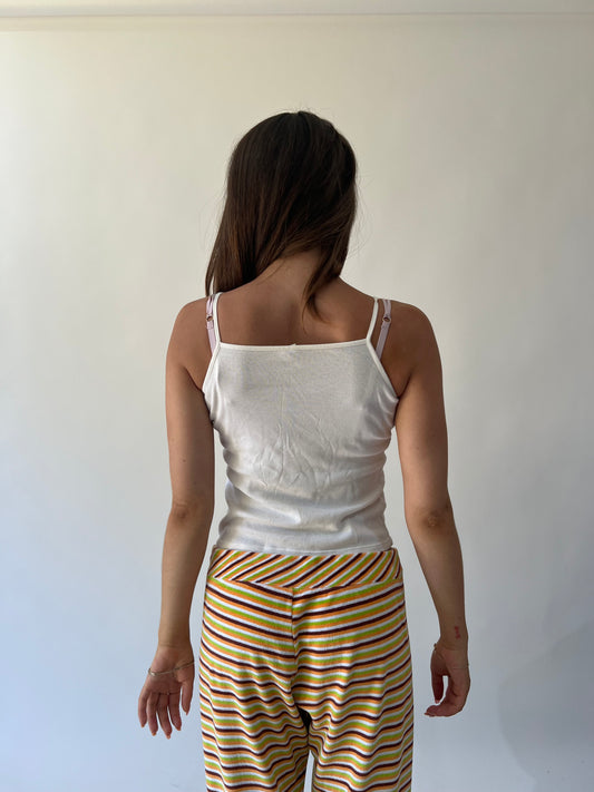 back to school drop | small white cami top