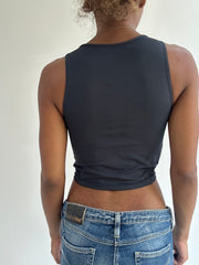 BEST PICKS | extra small grey layered fitted tank top