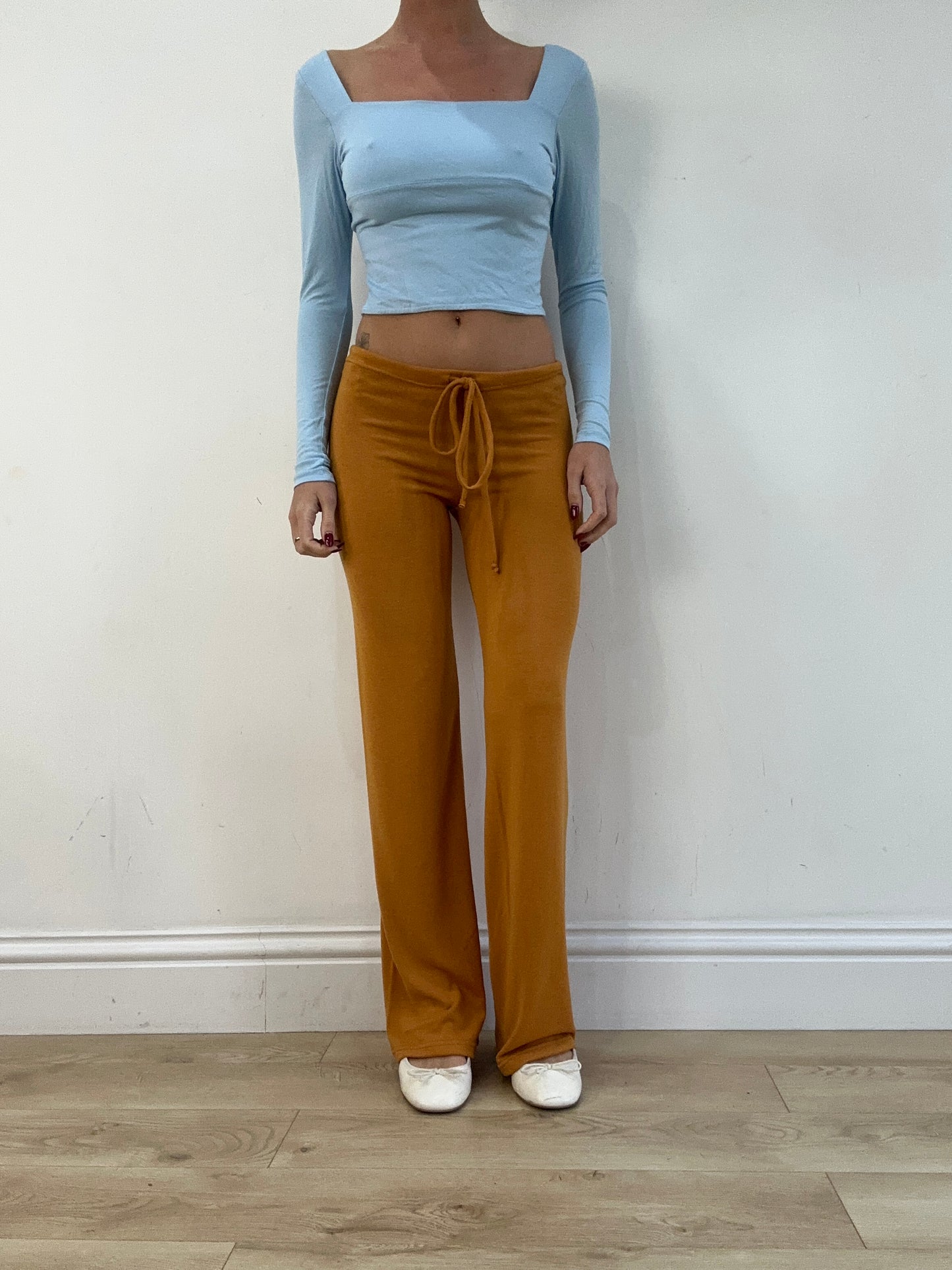 #300 SAMPLE SALE | one size long sleeve kaia top in baby blue