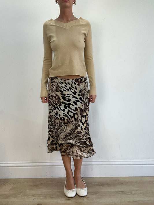 vintage edit sixteen | small cream v neck jumper
