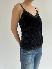 autumn picks | medium black top with lace detail