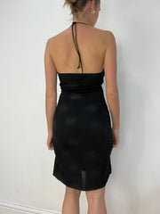 vintage edit fourteen | medium black halterneck dress