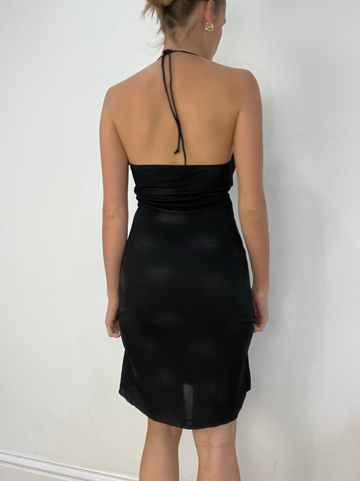 vintage edit fourteen | medium black halterneck dress