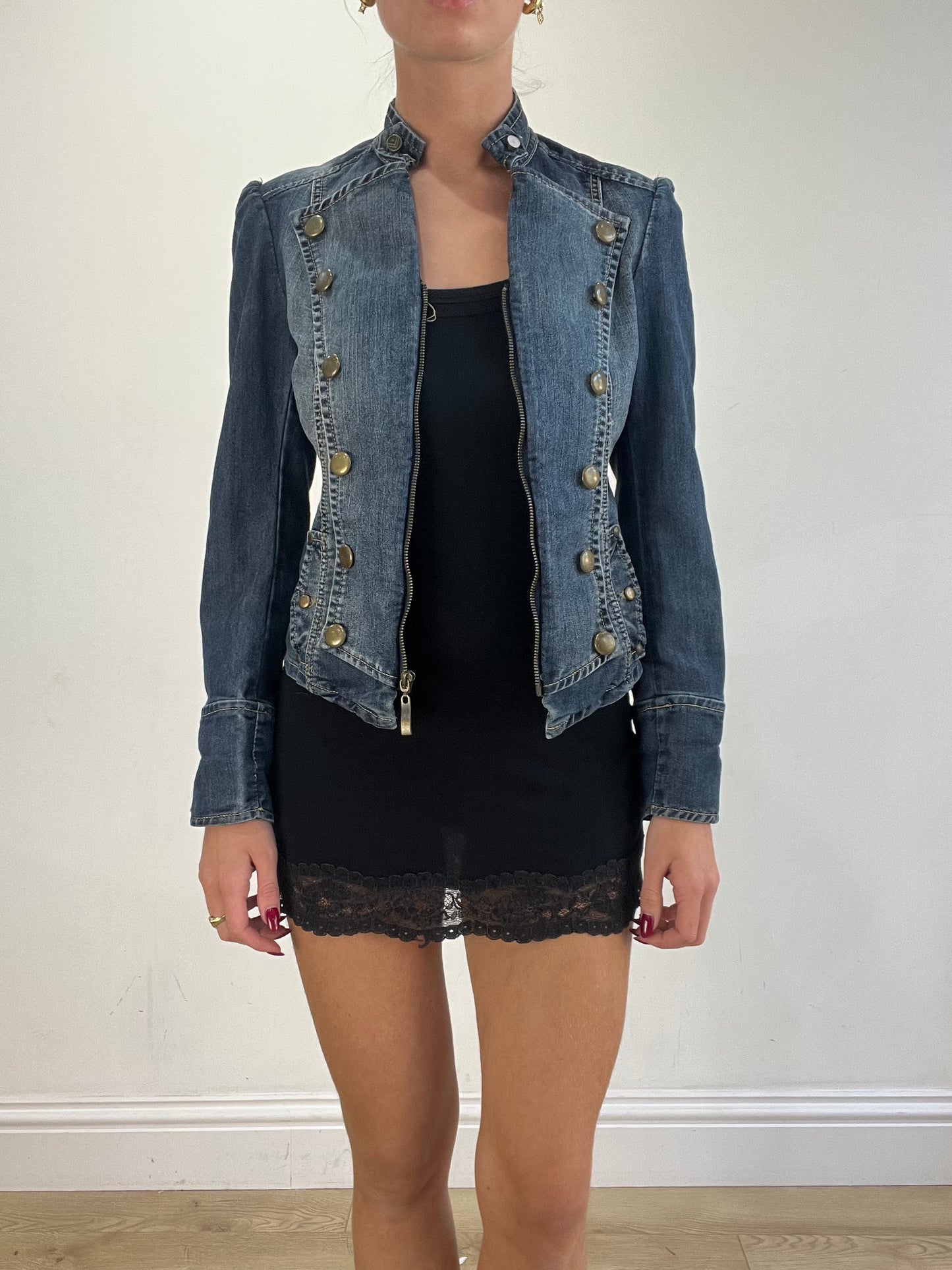 vintage edit sixteen | extra small dark wash denim jacket