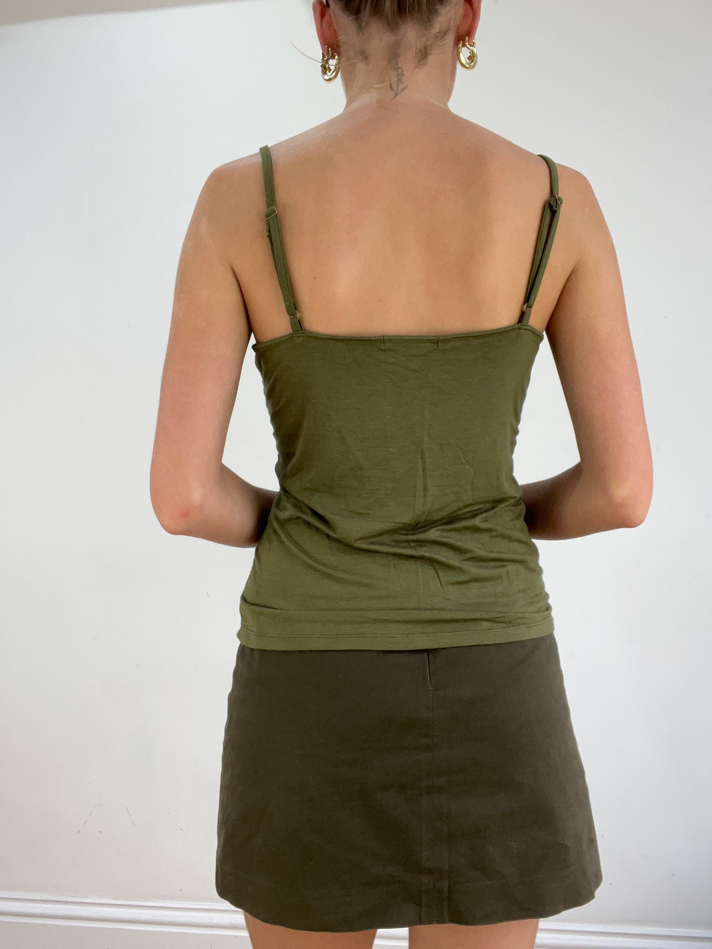 st patrick’s day | small khaki sequin cami