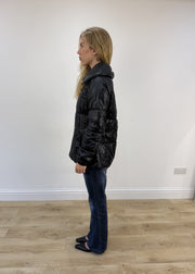 medium black puffer jacket