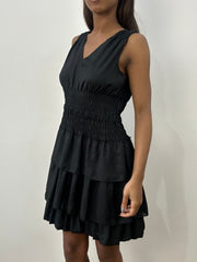 BEST PICKS | extra small black dkny tiered mini dress