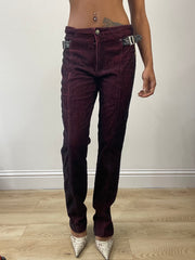 vintage edit: fashion week | small red and black denim jeans